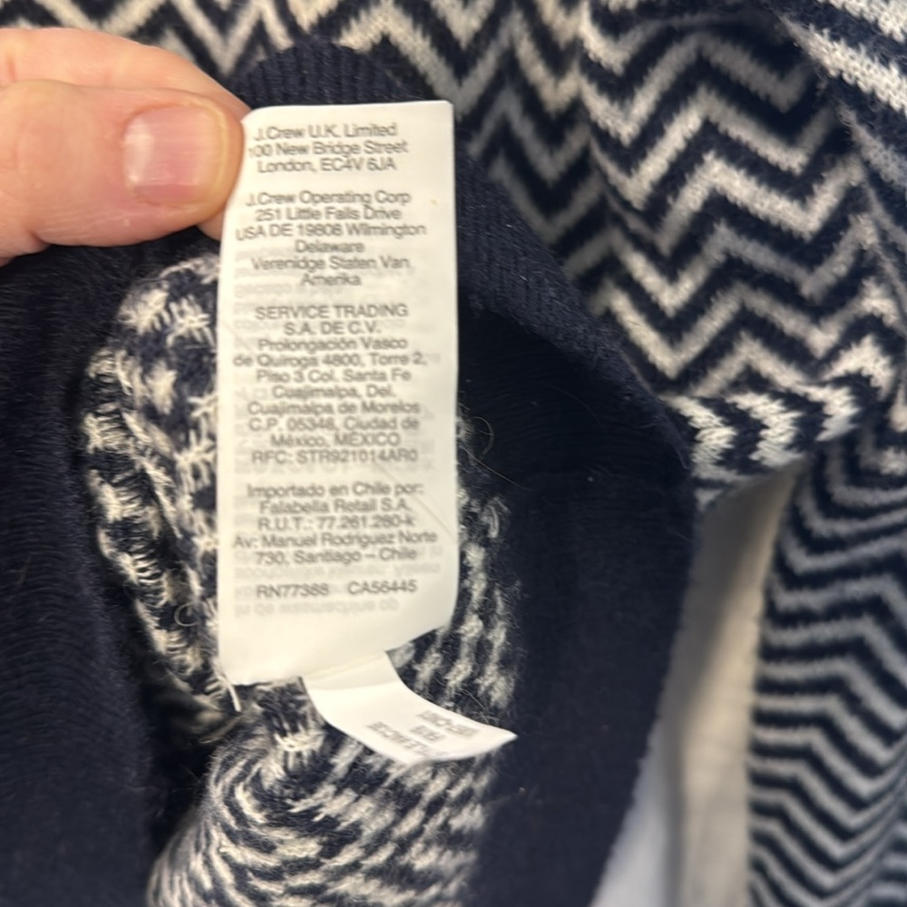 J.Crew Small Herringbone Alpaca Wool Sweater - Picture 7 of 7